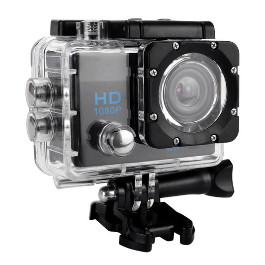 full hd 1080p waterproof sports action camera black